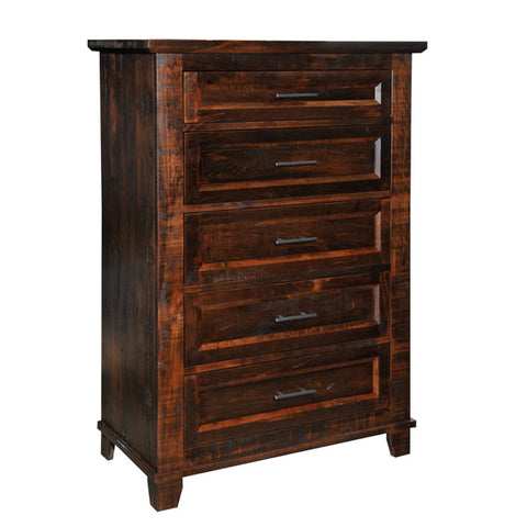 Rustic Algonquin 5 Drawer Highboy