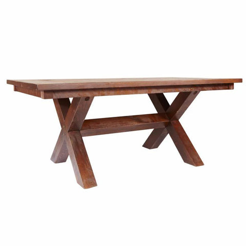 Barnboard Sawbuck Dining Table