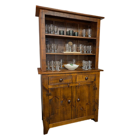 Barnboard Open Hutch & Buffet