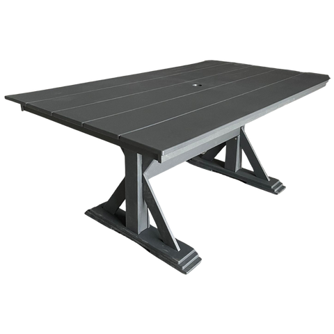 Modern Outdoor X-Base Dining Table